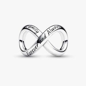 Pandora Forever & Always Infinity Charm Sterling Silver